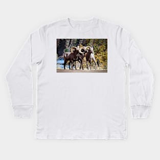 Bighorn Sheep Kids Long Sleeve T-Shirt